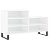vidaXL Scarpiera Bianco Lucido 102x36x60 cm in Legno Multistrato