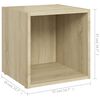 vidaXL Mobili Porta TV 4pz Rovere Sonoma 37x35x37 cm Legno Multistrato