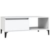 vidaXL Tavolino da Salotto Bianco 90x50x36,5 cm in Legno Multistrato