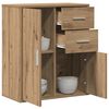 vidaXL Credenza Rovere artigianale 60 x 31 x 70 cm Legno multistrato