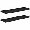 vidaXL Soglie per finestre 2 pz Nero 90 x 25 x 2 cm