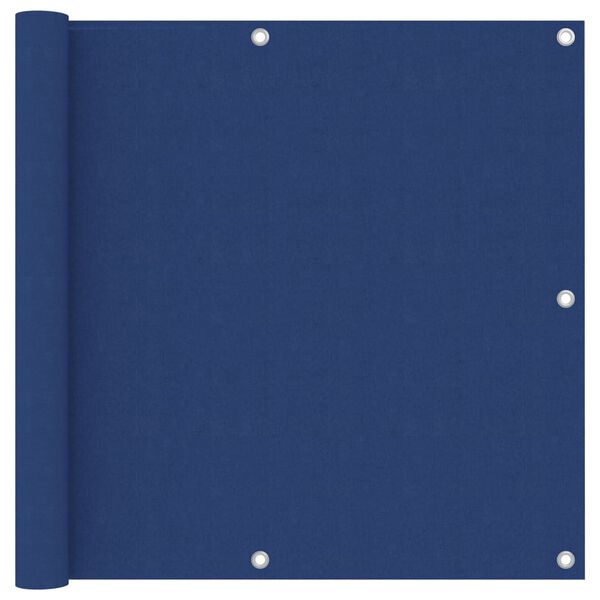 vidaXL Paravento Balcone Blu 90x400 cm in Tessuto Oxford