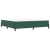 vidaXL Letto a molle con materasso Verde Scuro 200 x 210 cm Tessuto