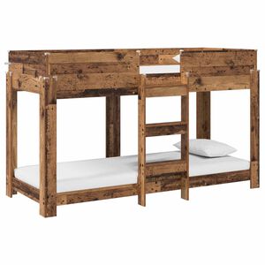 vidaXL Letto a Castello per Bambini Legno vecchio 75 x 190 cm
