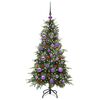 vidaXL Albero di Natale Artificiale con Rami Pieghevoli Verde 120 cm