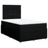 vidaXL Giroletto a Molle con Materasso Nero 120x190 cm in Tessuto