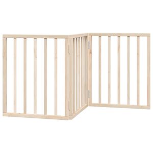 vidaXL Cancelletto per cani pieghevole a 3 pannelli 150 cm in legno di pioppo