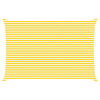 vidaXL Vela da ombra solare Giallo e Bianco 6 x 4 m