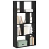vidaXL Armadio per Libri Rovere Nero 72 x 20 x 102,5 cm
