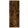 vidaXL Armadietti a Parete 2 pz Rovere Fumo in Legno Multistrato