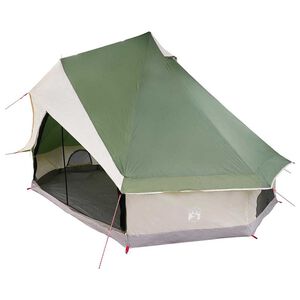 vidaXL Tenda Tipi 8 persona Verde taffet&agrave;