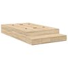 vidaXL Struttura letto con contenitore con porta Rovere Sonoma 120 cm