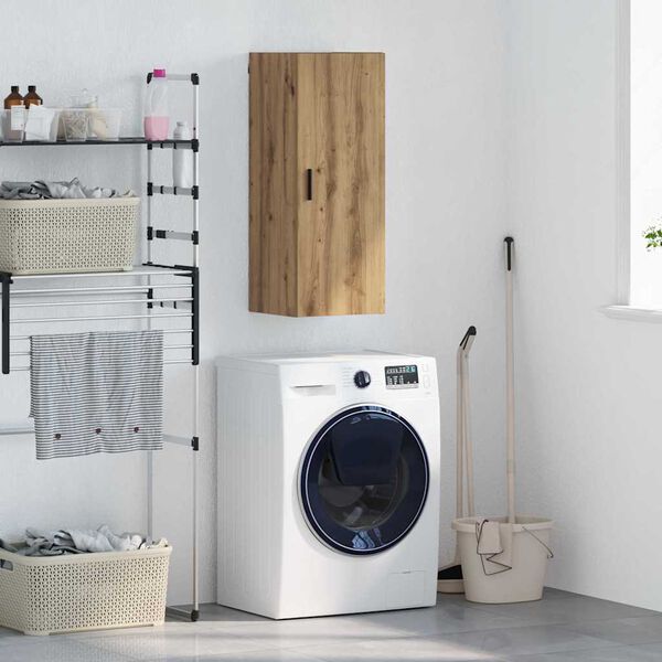 vidaXL Pensile Rovere artigianale 34,5 x 34 x 90 cm Legno multistrato