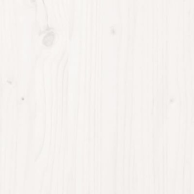 vidaXL Fioriera Rialzata da Giardino Bianca 101x30x38 cm Massello Pino