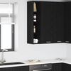vidaXL Armadio pensile Rovere Nero 20 x 29,5 x 100 cm