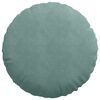 vidaXL Cuscini per Seduta 2 pcs Verde Mare Ø 40 x 13 cm Velluto