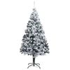 vidaXL Albero di Natale artificiale con 300 LED Bianco 180 cm
