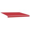 vidaXL Tenda Retrattile Rosso 400 &times; 300 cm Poliestere e Alluminio