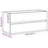 vidaXL Mobile Lavabo Rovere Nero 100x38,5x45 cm Legno Multistrato