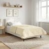 vidaXL Duvet Invernale Crema 140 x 200 cm Microfibra e Fleece Teddy