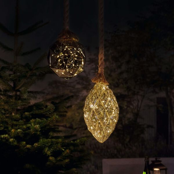 Luxform Lampada d'Atmosfera a LED a Batteria Rope with Pine Cone