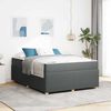 vidaXL Struttura letto con materasso Grigio scuro 160 x 200 cm Tessuto