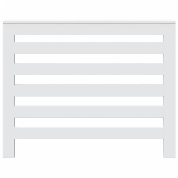 vidaXL Copertura Termosifone Bianca 104x20x82 cm in Legno Multistrato