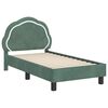 vidaXL Struttura letto per bambini con testata Verde Mare 70 x 140 cm