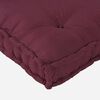 vidaXL Cuscino per Divano Pallet Bordeaux 120 x 80 x 12 cm Tessuto