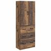 vidaXL Set di armadi 2 pcs Legno antico 66 x 34,5 x 87 cm