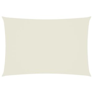 vidaXL Parasole a Vela Oxford Rettangolare 2,5x4,5 m Crema