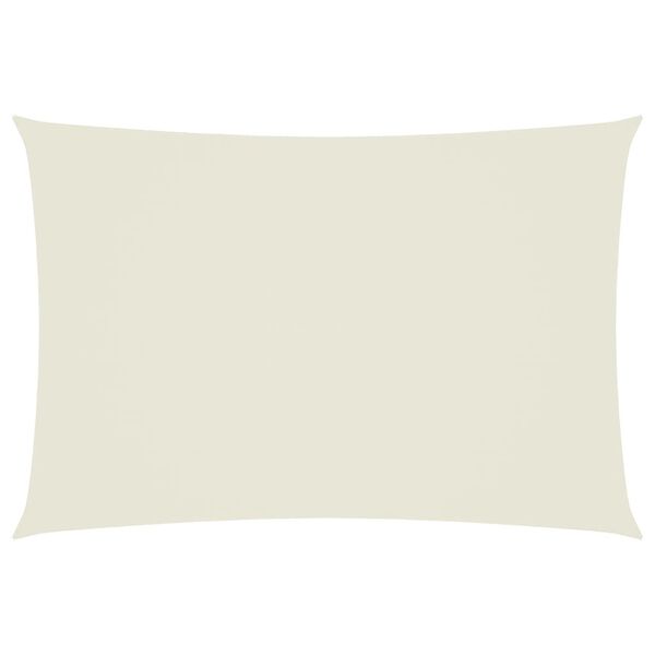 vidaXL Parasole a Vela Oxford Rettangolare 2,5x4,5 m Crema