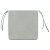 vidaXL Cuscini per Seduta 4 pcs Grigio chiaro 40 x 40 x 3 cm Velluto