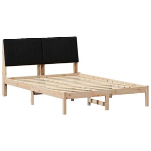 vidaXL Struttura del letto Marrone 135 x 190 cm Pino massello