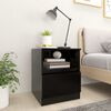 vidaXL Comodini 2 pz Neri 40x40x50 cm in Legno Multistrato