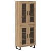 vidaXL Credenza 2 pcs Rovere artigianale 69,5 x 34 x 180 cm