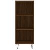 vidaXL Credenza Rovere Marrone 34,5x32,5x90 cm in Legno Multistrato
