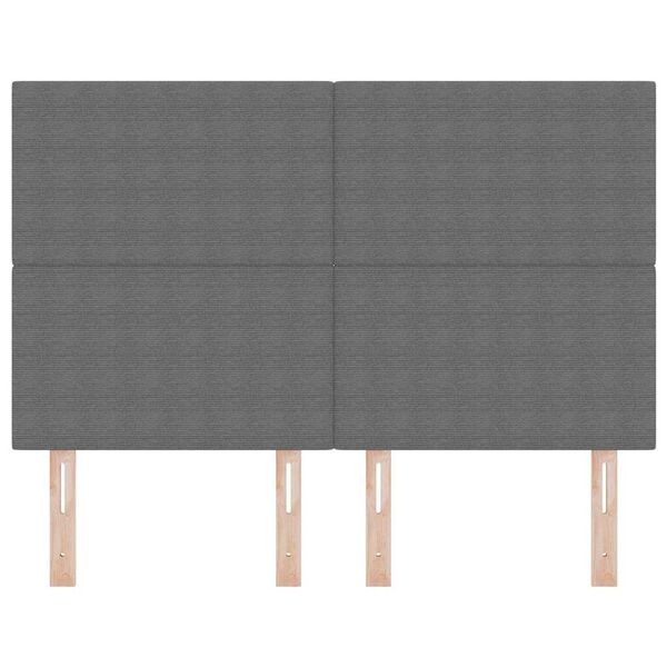 vidaXL Testiera con testiera Grigio chiaro 160 cm Pelle Sintetica