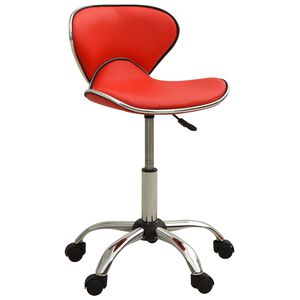 vidaXL Sgabello da Salone Spa Rosso in Similpelle