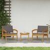 vidaXL Set bistrot 3 pcs Marrone 59,5 x 70,5 x 72,5 cm Poliestere
