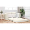 vidaXL Divano letto 60cm Crema Velluto