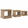 vidaXL Tavolino da salotto 3 pcs Rovere artigianale 48 x 45 x 45 cm