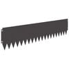 vidaXL Bordura per Prato 20 pcs 103 x 25 cm Acciaio Nero