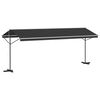 vidaXL Tenda Parasole con Piedistallo 600x300 cm Antracite