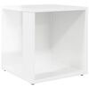 vidaXL Tavolino Bianco Lucido 33x33x34,5 cm in Truciolato