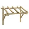 vidaXL Tettoia per Porta d'Ingresso 150x100x100 cm in Legno di Pino