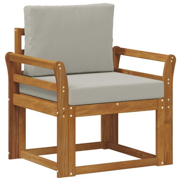 vidaXL Divano da esterno Legno di Acacia Massello e Poliestere