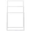 vidaXL Portasciugamani da Pavimento Bianco 48x24x79cm in Ferro