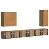 vidaXL Set di Mobiletto da TV a Parete 6 pcs Rovere artigianale