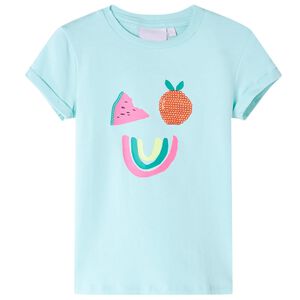 vidaXL Kids'T-shirt Light Mint 140 Acquamarina 116